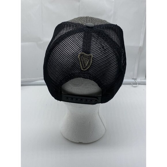Guinness Beer Black Mesh Adjustable Adult Baseball Cap Hat Snap-back Bio-Domes - Picture 3 of 13